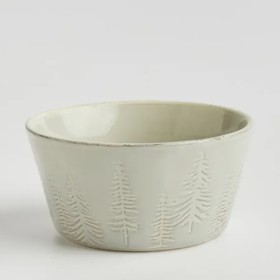 Bol din Ceramică home&you 10518430101 Crăciun 155mm Gri