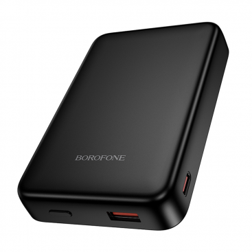 Baterie Externă Borofone Wireless BJ82A Dawn 10000mAh 22.5W QC + PD + FQI 1 x QI - 1 x USB-A - 1 x USB-C Negru — imaginea 3