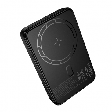 Baterie Externă Borofone Wireless BJ82A Dawn 10000mAh 22.5W QC + PD + FQI 1 x QI - 1 x USB-A - 1 x USB-C Negru — imaginea 5