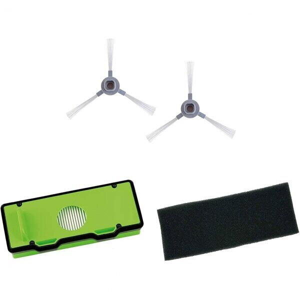Kit Filtre și Perii Laterale Rowenta ZR177002 pentru Aspirator Robot X-Plorer Serie 80 / 120 Seriile RR77xx RR78xx Verde