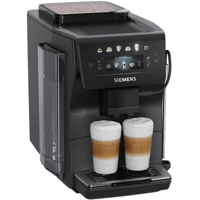 Espressor Automat Siemens EQ600 iAroma TP603E08 Rezervor Apa 1.8L Presiune 15 Bari Compatibil Home Connect Putere 1500W Negru