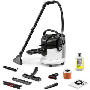 Aspirator cu Spălare 3-in-1 Karcher SE 4 N1 1.081-155.0 1000W cu Funcție de Curățare prin Injecție Extracție și Aspirare Umeda și Uscata Alb