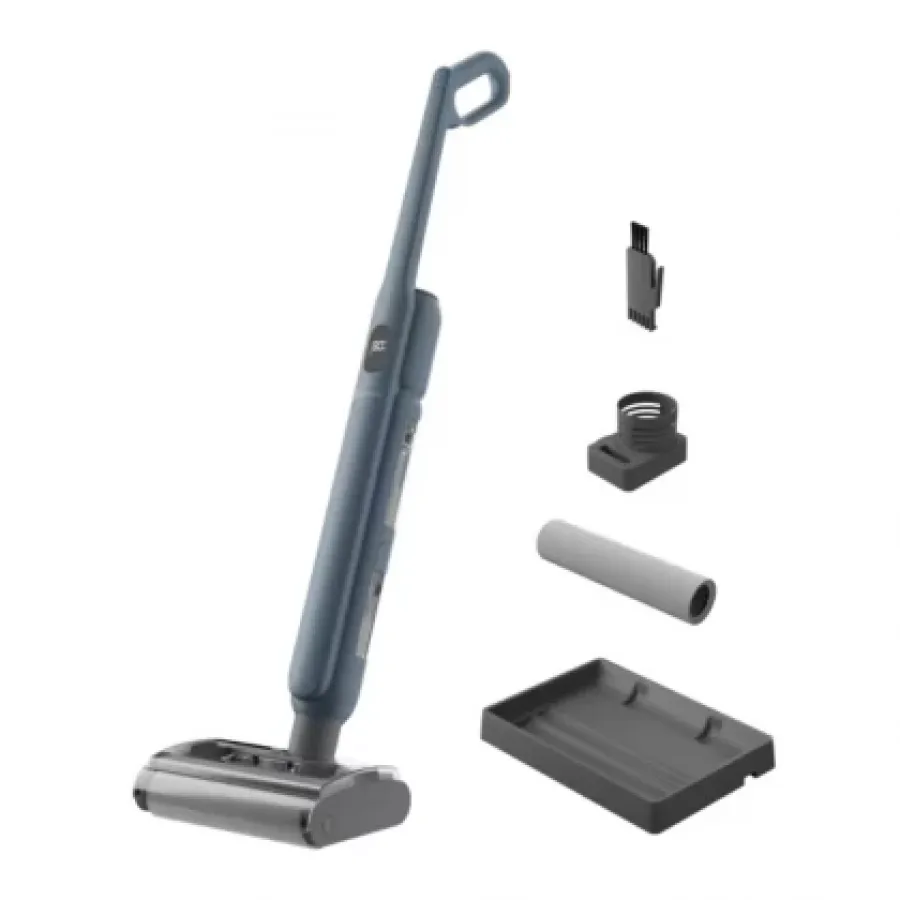 Aspirator Vertical Electrolux Seria 500 WET EW51U1DB cu Spălare Funcție Autocurățare Autonomie 55min Baza pentru Încărcare Auto-Curatare Albastru
