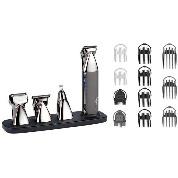 Set Aparat de Tuns Părul și Barba Babyliss MT991E Super-X Metal Series 15-in-1 Multi Trimmer Gri