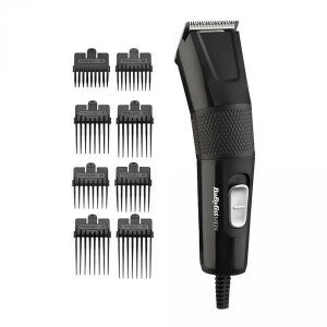 Aparat de Tuns Barba și Părul Babyliss E756E Power Hair Clipper 8 Accesorii Negru