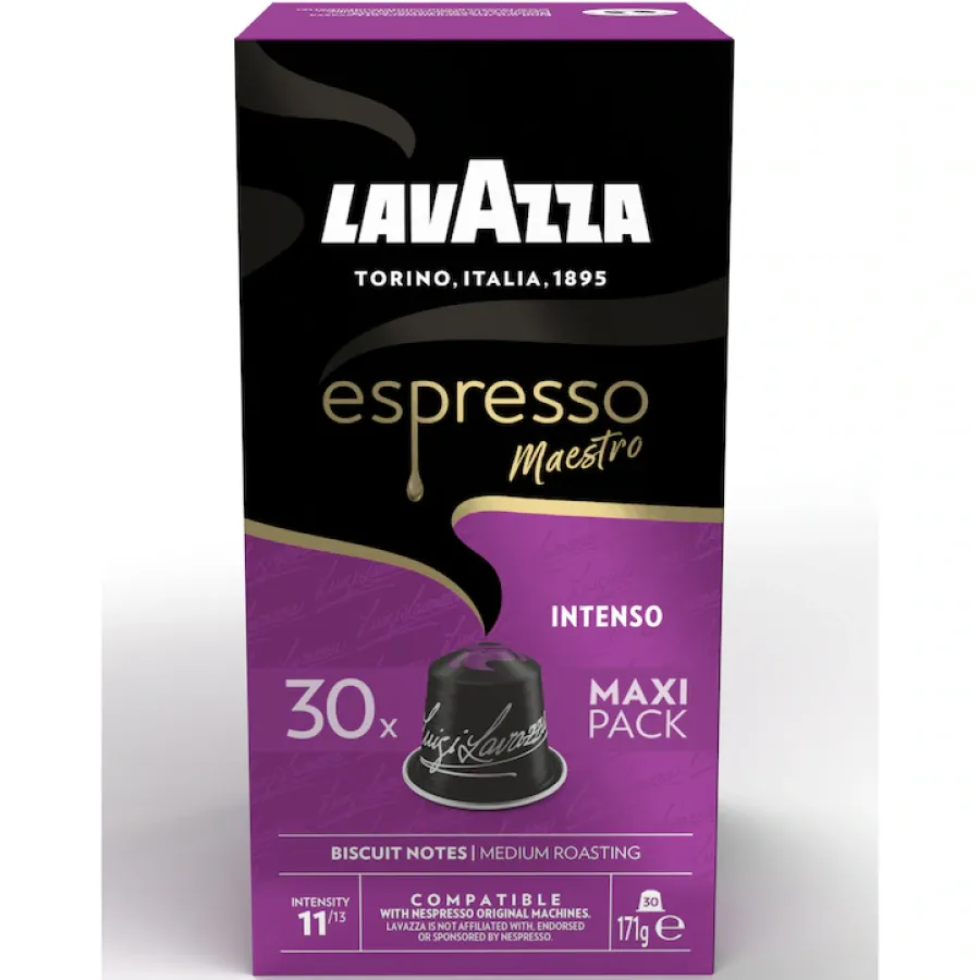 Capsule Lavazza Espresso Intenso Compatibile Nespresso Aluminiu 30 Buc x 5.7g