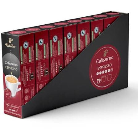 Capsule Tchibo Cafissimo Espresso Intense Aroma Set 8 x Bucăți 80 Capsule 600g