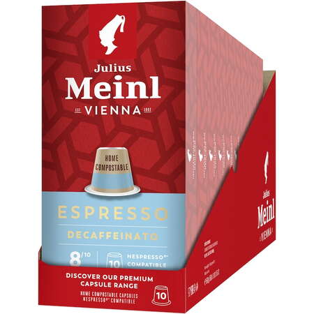 Capsule Julius Meinl Espresso Decaf Decofeinizata Compatibile Nespresso Set 100 Bucati 560g
