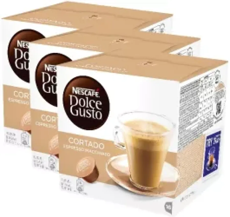 Capsule Nescafé Dolce Gusto Cortado Espresso Macchiato Set 3 x 16 Bucăți 302.4g