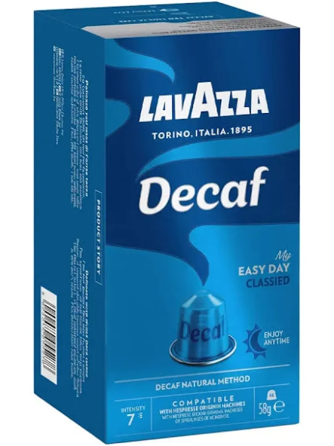 Capsule Cafea Lavazza Decafeinizata Compatibile Nespresso Aluminiu 10 Bucăți x 5.7g