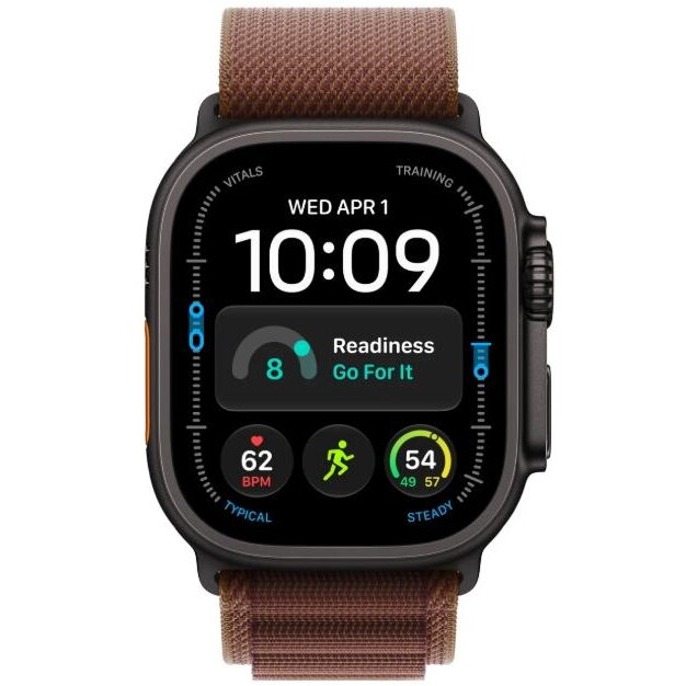 Smartwatch Apple Watch Ultra 4 2026 5G 49mm Black Titanium Case Burgundy Alpine Loop M Black