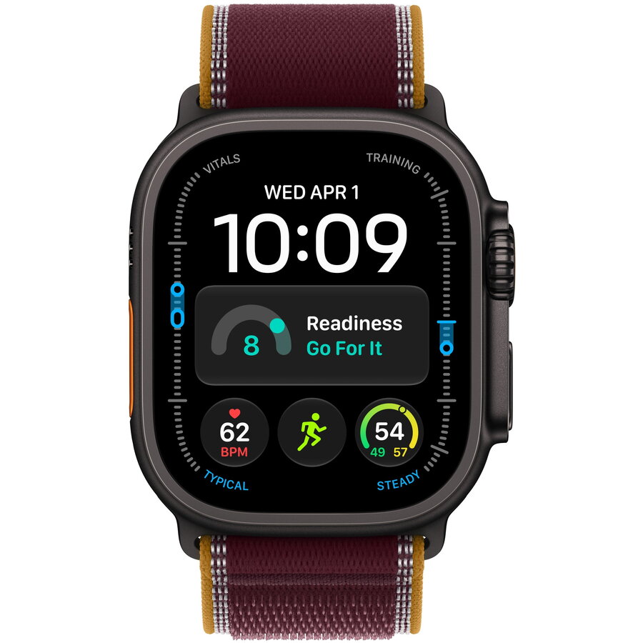 Smartwatch Apple Watch Ultra 4 2026 5G 49mm Black Titanium Case Trail Loop Burgundy Titanium Black