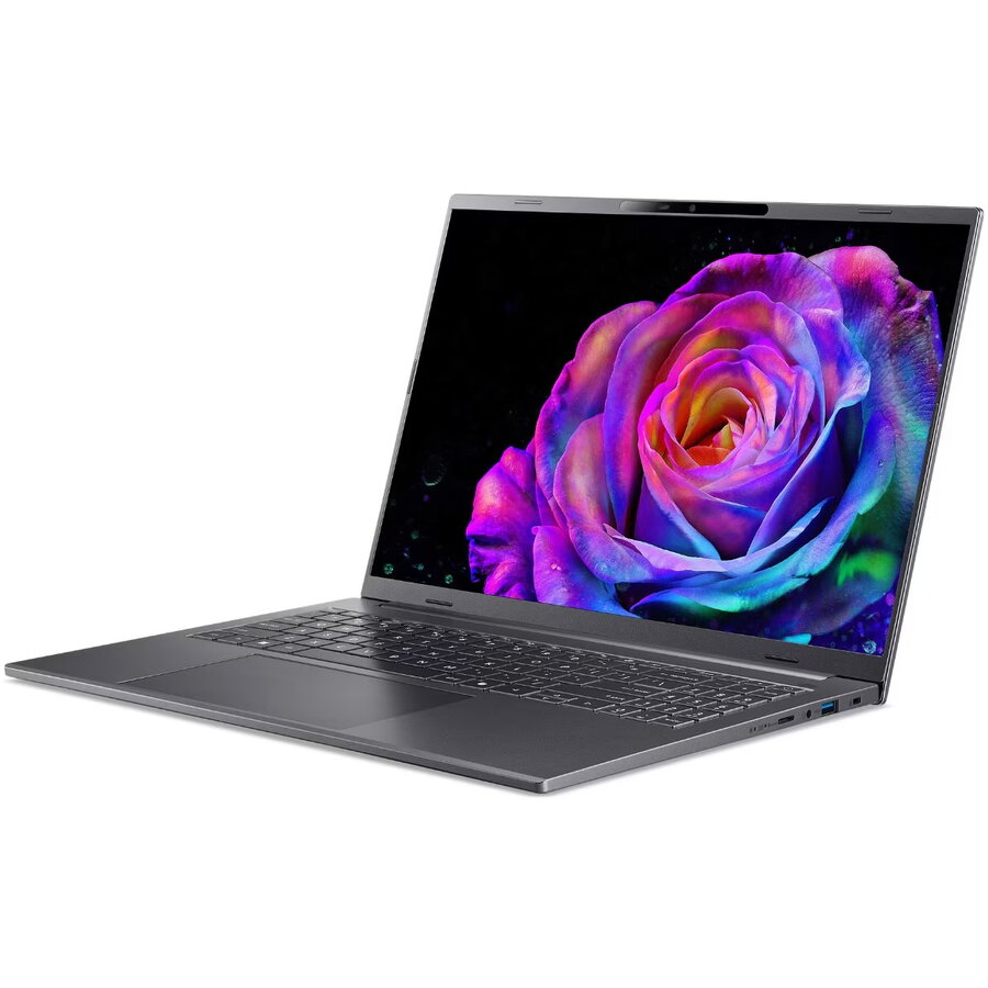 Laptop Acer Aspire 16 AI OLED A16-61M-R147 cu procesor AMD Ryzen™ AI 7 345 până la 4.6GHz, 16'', WUXGA+, OLED, 120Hz, 32GB LPDDR5X RAM, 1TB SSD, AMD Radeon™ 840M, Windows 11 Home, Steel Gray — imaginea 3