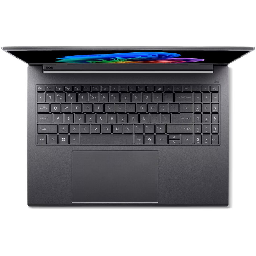 Laptop Acer Aspire 16 AI OLED A16-61M-R147 cu procesor AMD Ryzen™ AI 7 345 până la 4.6GHz, 16'', WUXGA+, OLED, 120Hz, 32GB LPDDR5X RAM, 1TB SSD, AMD Radeon™ 840M, Windows 11 Home, Steel Gray — imaginea 4