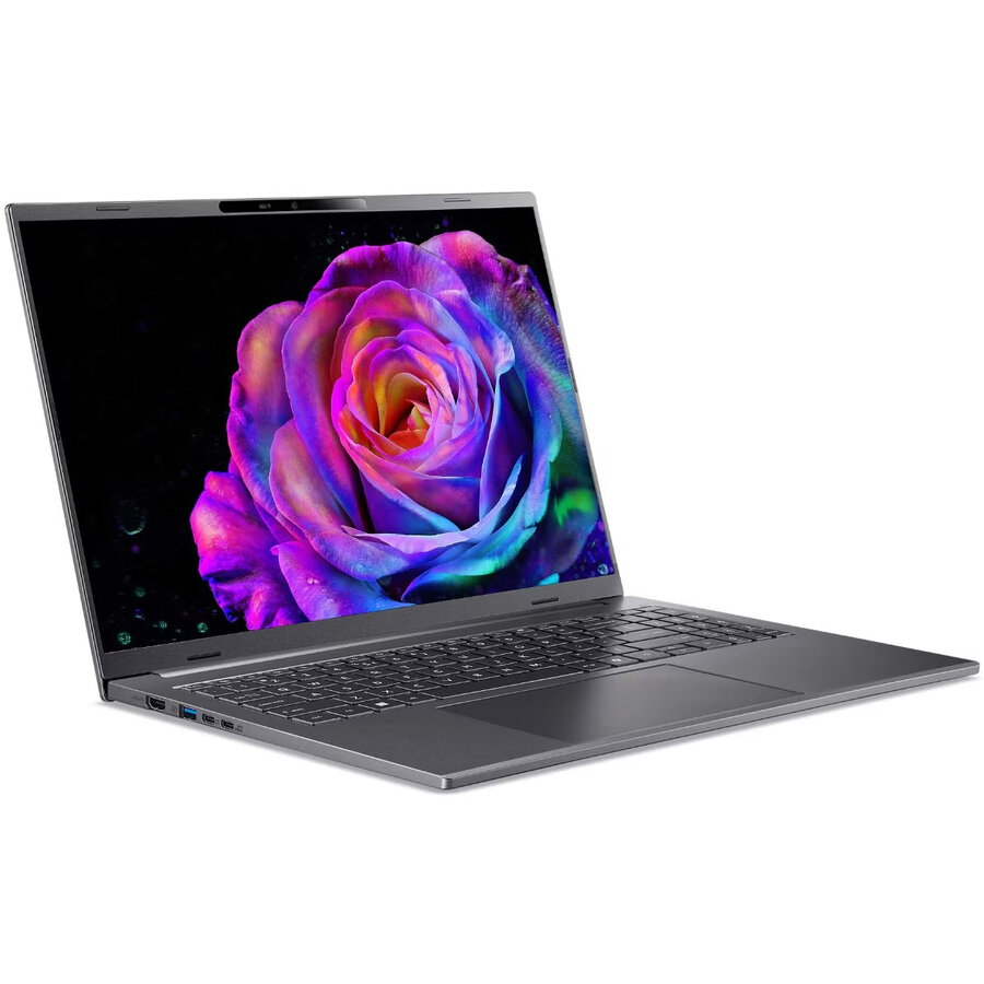 Laptop Acer Aspire 16 AI OLED A16-61M-R147 cu procesor AMD Ryzen™ AI 7 345 până la 4.6GHz, 16'', WUXGA+, OLED, 120Hz, 32GB LPDDR5X RAM, 1TB SSD, AMD Radeon™ 840M, Windows 11 Home, Steel Gray — imaginea 6