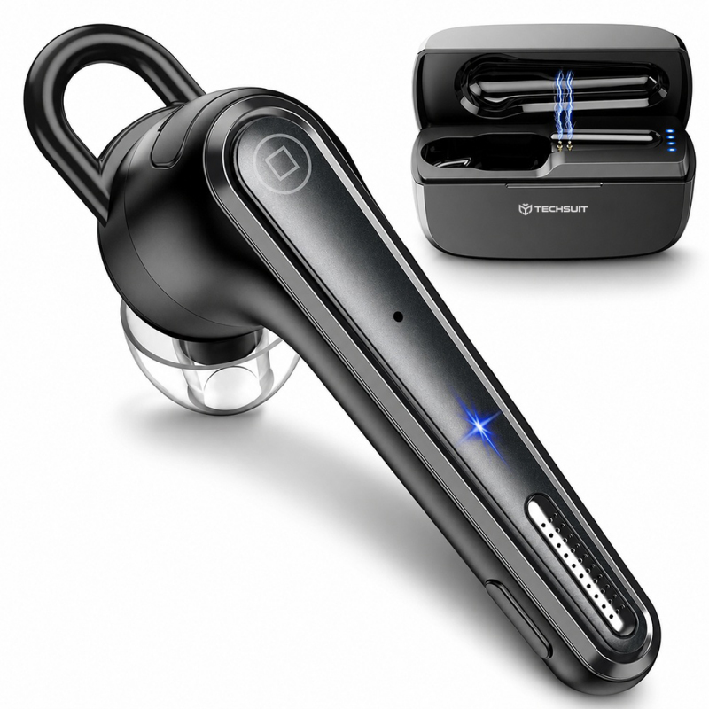 Căști Techsuit Handsfree Bluetooth Voicera CB3 A2DP Negru