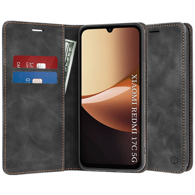 Husa Techsuit pentru Xiaomi Redmi 17C 5G Neagră