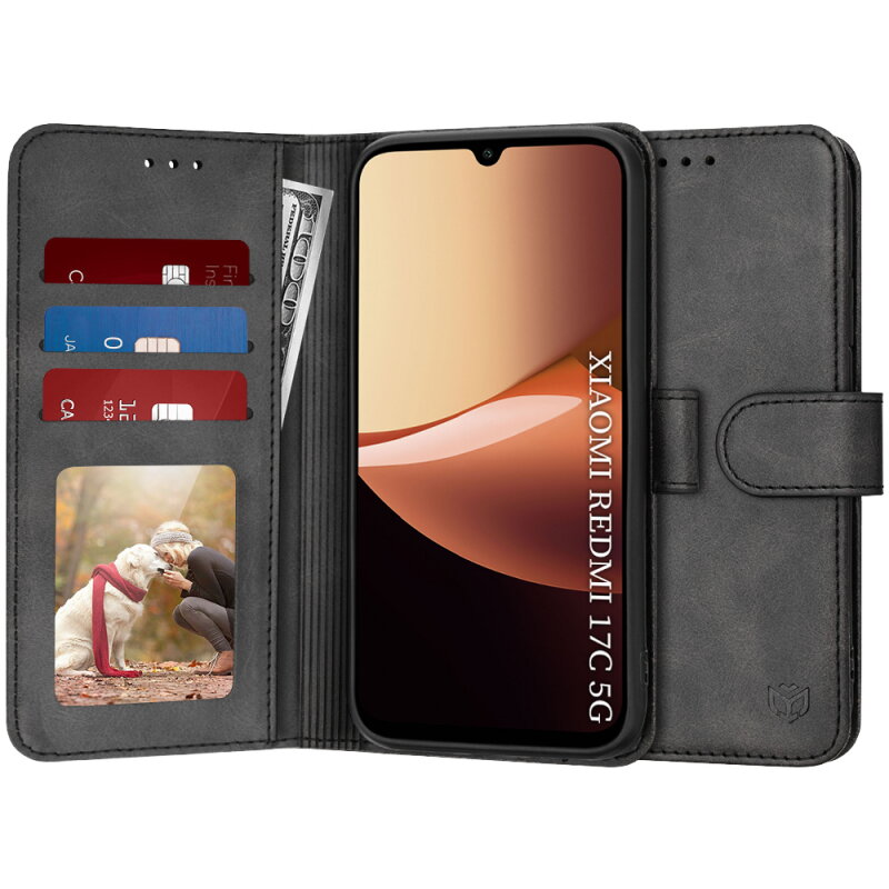 Husa Techsuit pentru Xiaomi Redmi 17C 5G Neagră