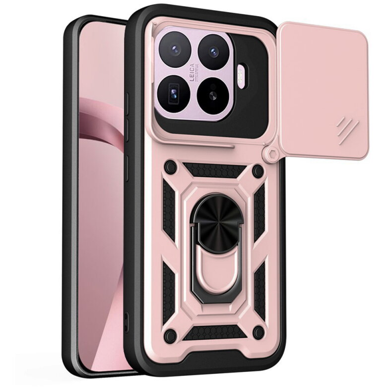 Husa Techsuit pentru Xiaomi 17T Roz Aurie