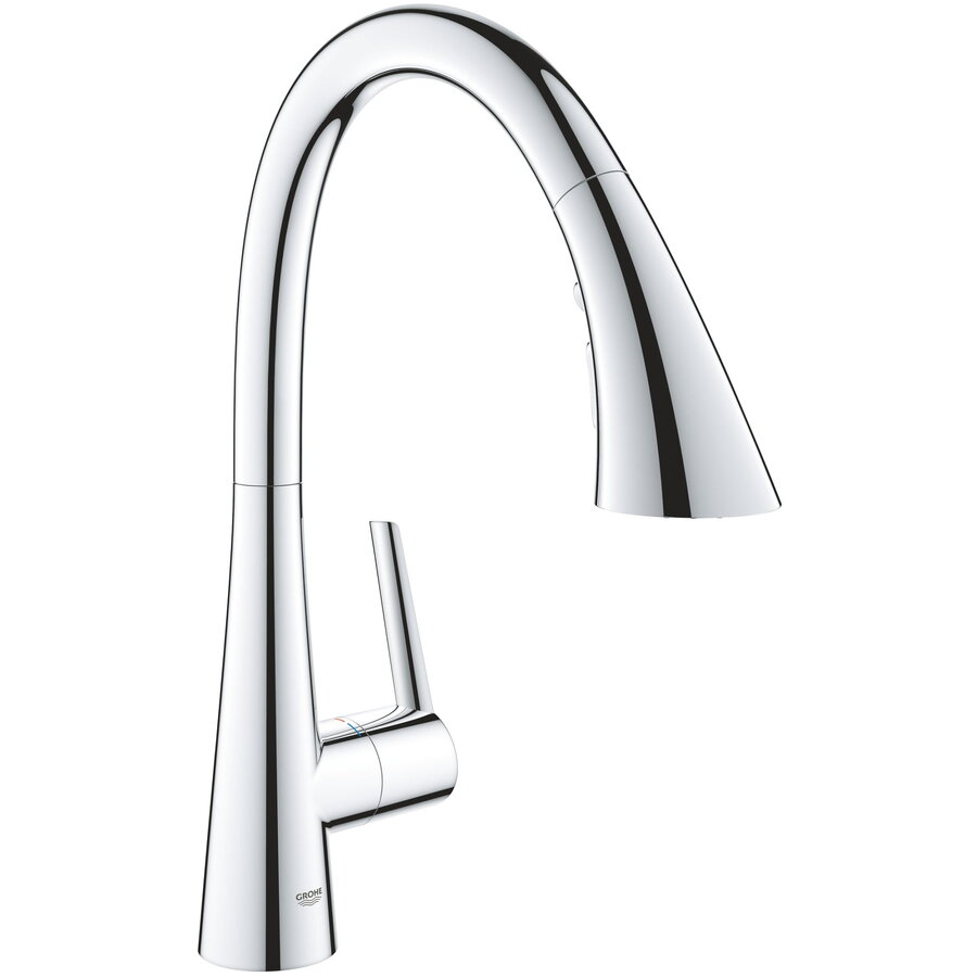 Baterie Bucătărie Grohe Zedra 32294002 3/8inch Tip C Pipa Înaltă Dus Extractabil 3 Funcții Monocomandă Crom
