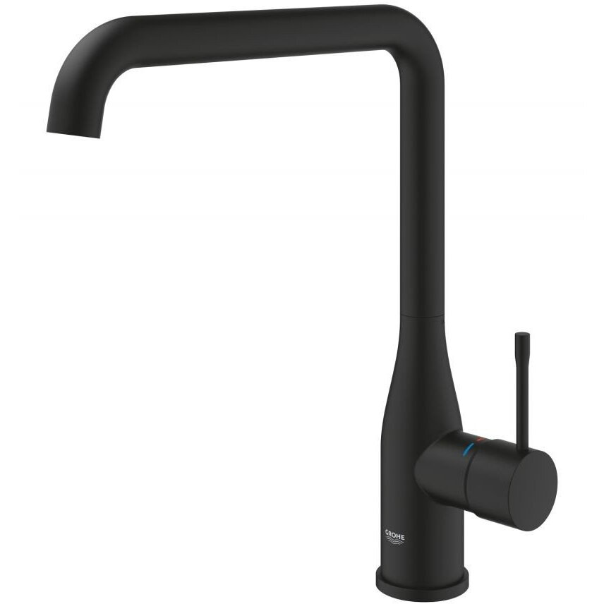 Baterie Bucătărie Grohe Essence Monocomandă Cartuș Ceramic Pivotantă Pipa Tip L Mărime L Negru