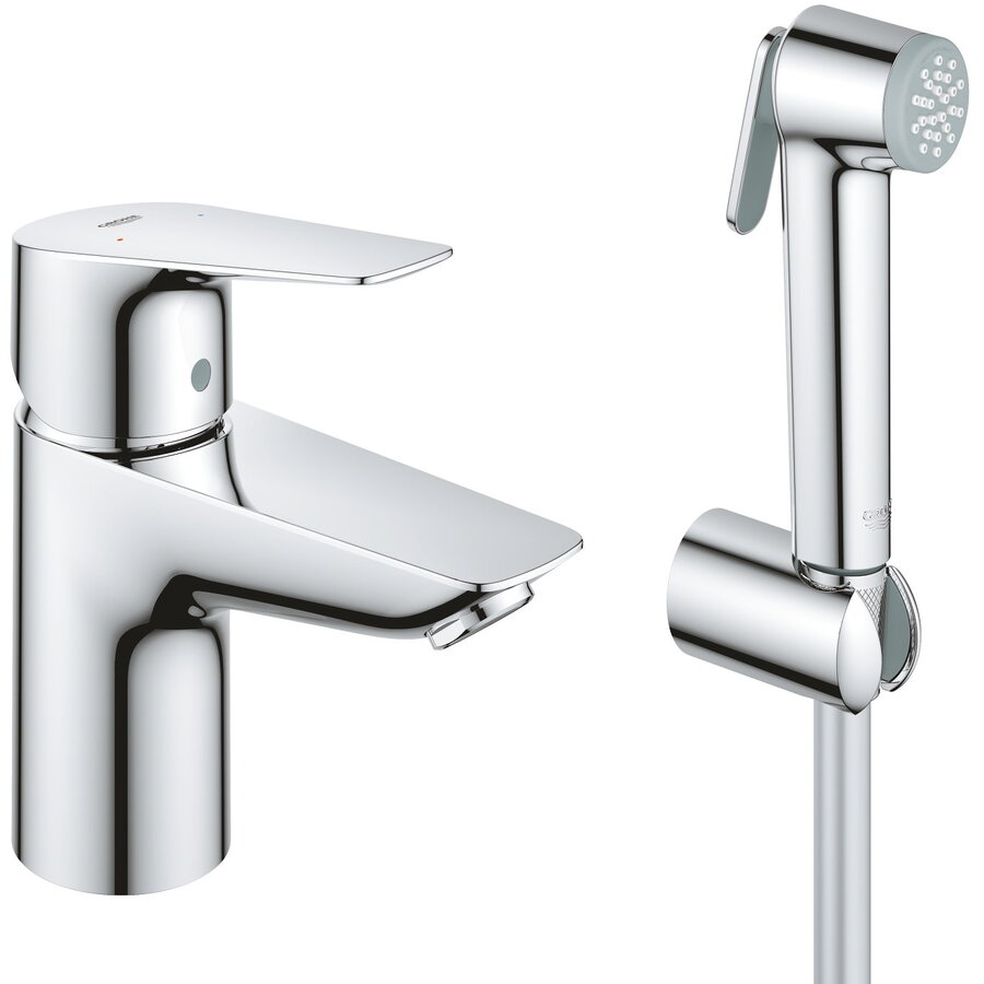 Set Baterie Lavoar și Dus Grohe StartEdge cu Funcție de Bideu Crom