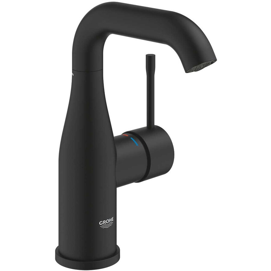 Baterie Lavoar Grohe Essence 1/2inch Mărimea M Cartuș Ceramic Limitator de Temperatura Negru
