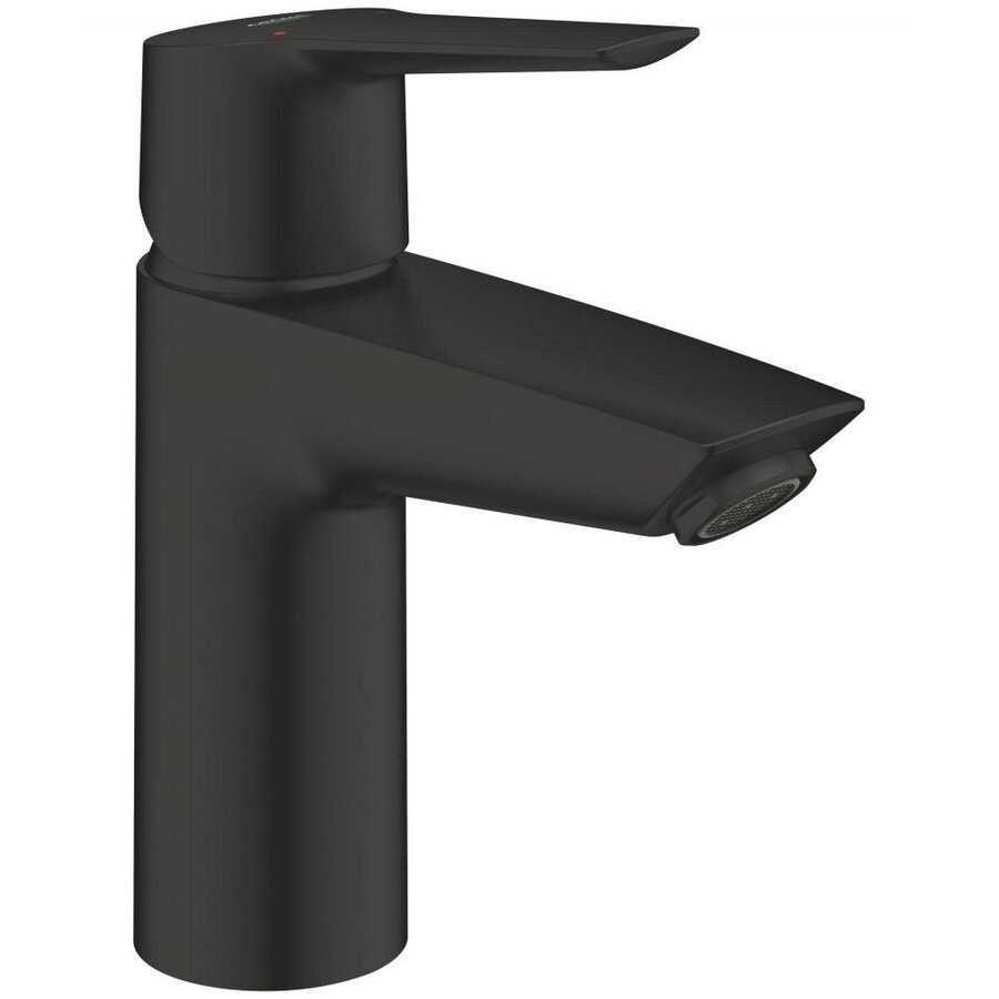 Baterie Lavoar Grohe Start Mărimea S Cartuș Ceramic Limitator de Debit Evacuare Push to Open Negru