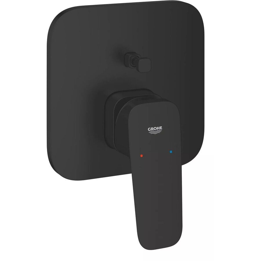 Baterie de Dus Grohe Concetto 2 Funcții Diverter Încastrat Monocomandă Necesită Corp Instalare Cartus Ceramic Negru Mat