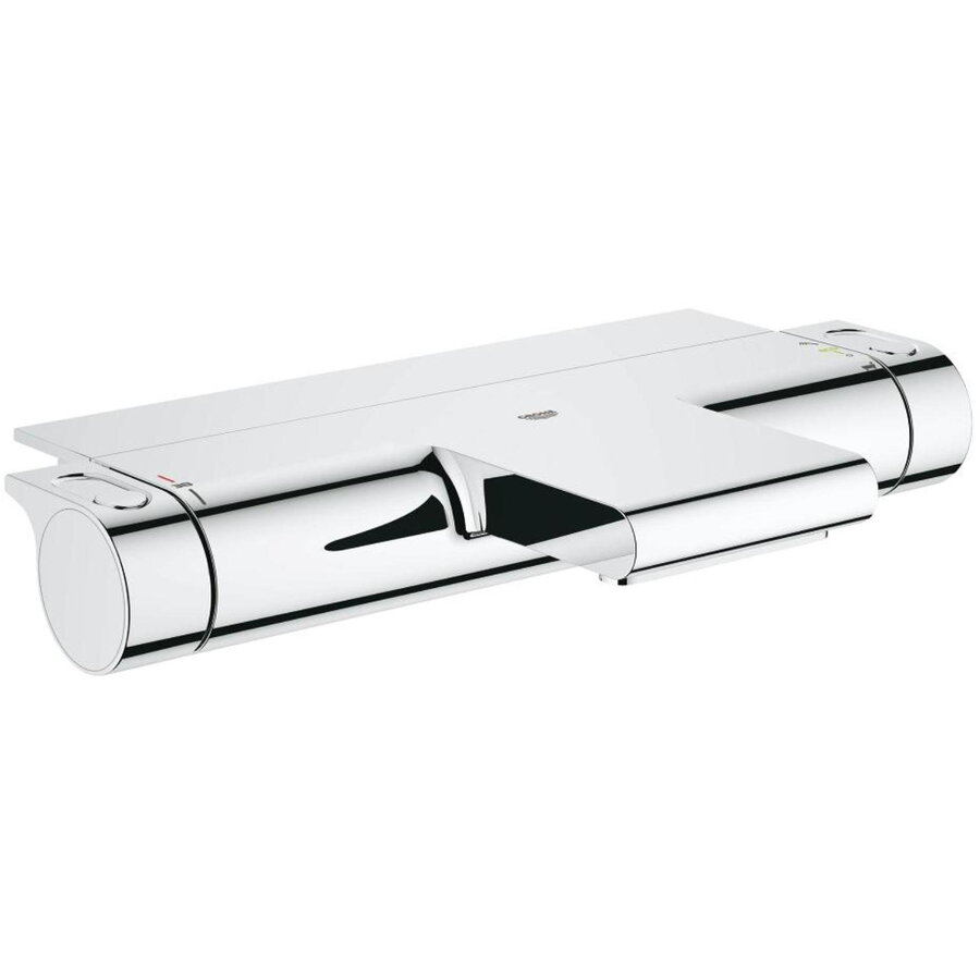 Baterie Cada Grohe Grohtherm cu Termostatat cu Etajeră Montare pe Perete Crom