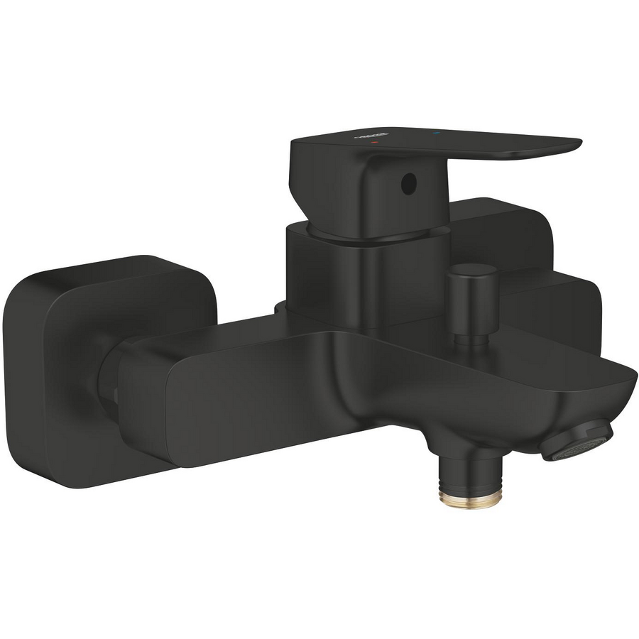 Baterie Cada Grohe Concetto Monocomandă Cartus Ceramic Diverter Montare pe Perete Limitator Temperatura Negru mat