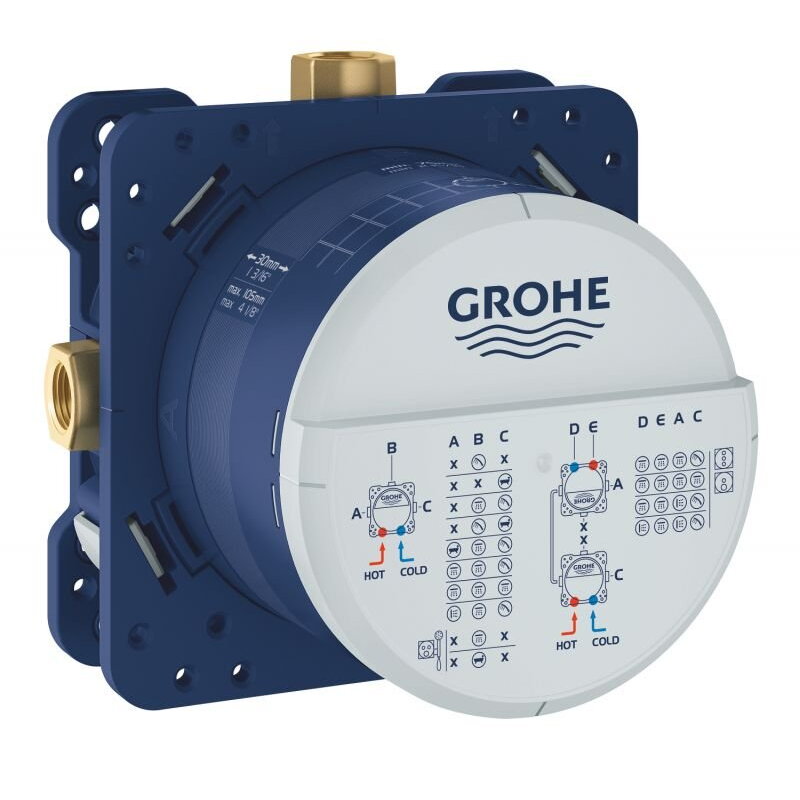 Corp Încastrat Grohe Rapido SmartBox 3 Ieșiri 2 Intrări Alarma pentru Baterii Smart Control