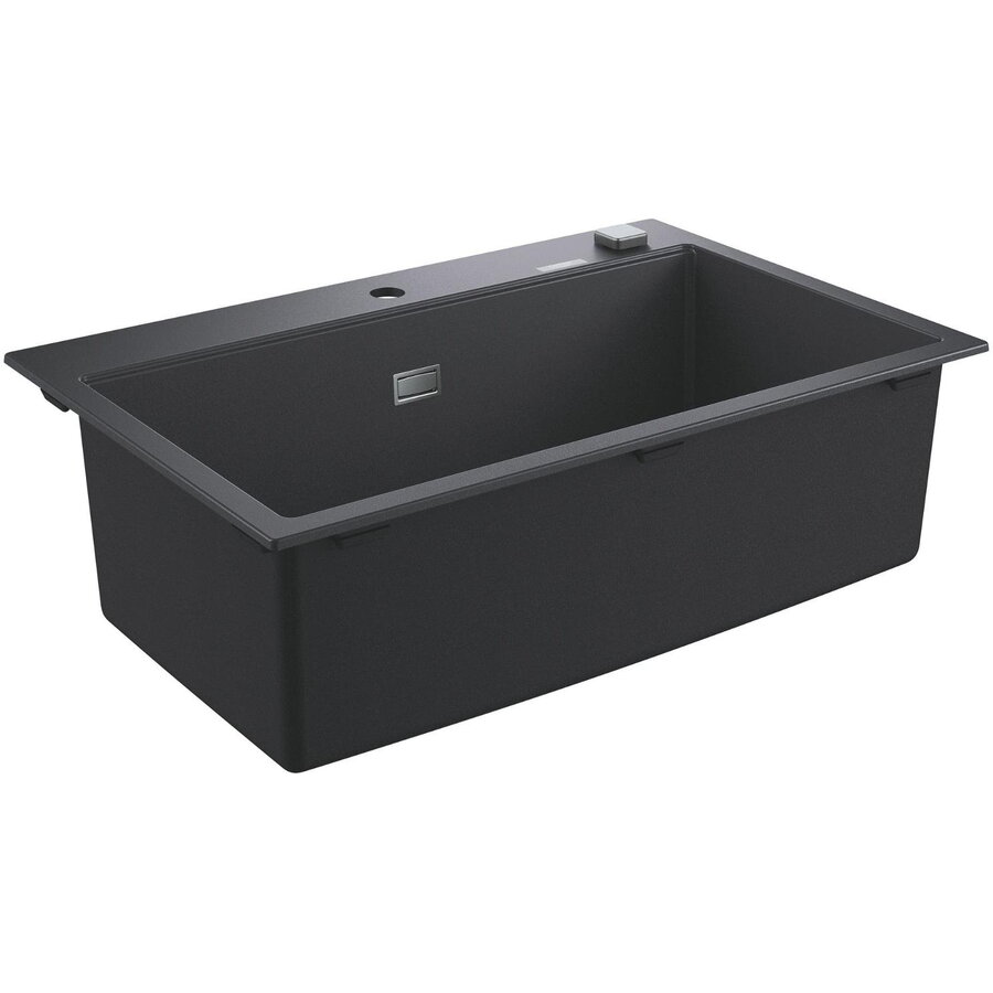 Chiuvetă Bucătărie Grohe K700 780 x 510mm Montare pe Blat Evacuare Automata Negru