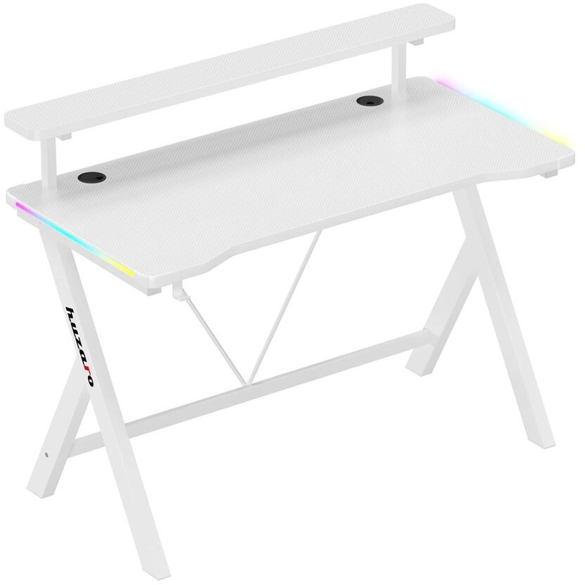Birou Gaming Huzaro Hero 1.9 RGB Alb