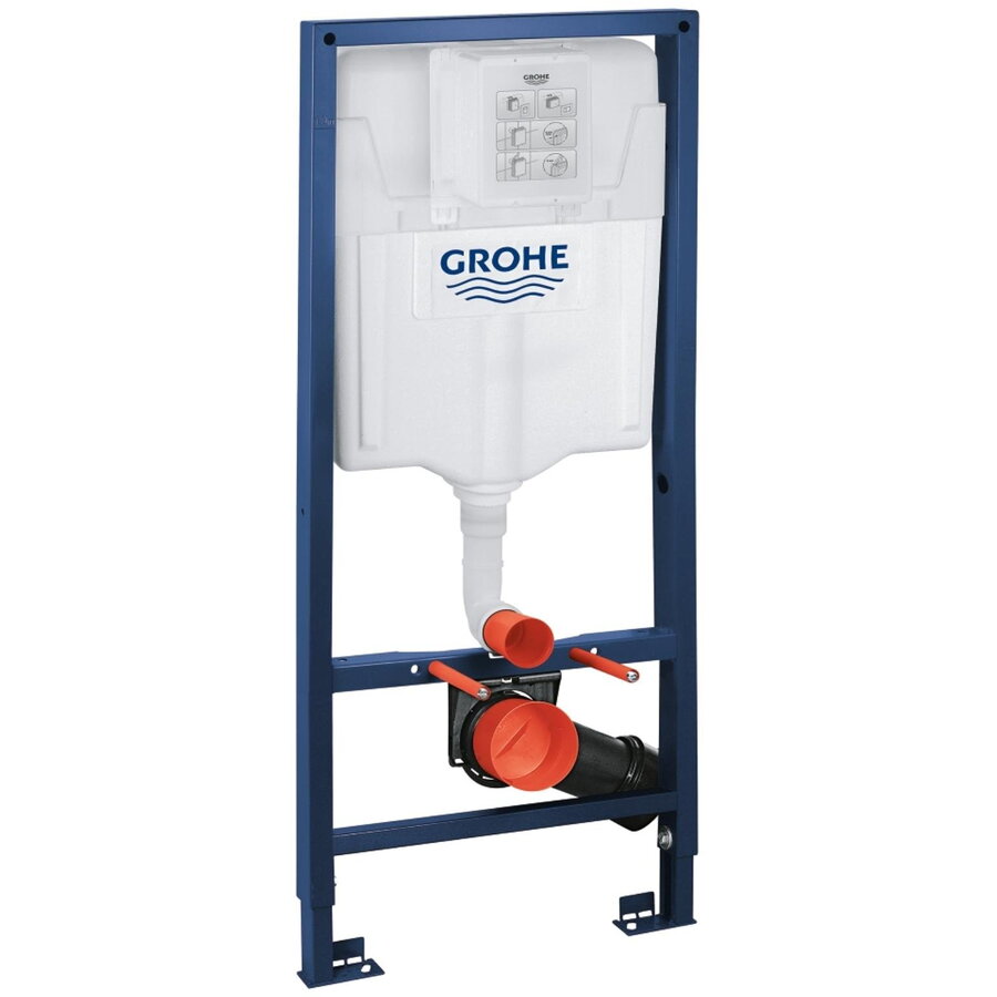 Rezervor de WC Grohe Rapid SL Încastrat Suport fără Placa Acționare Reductor Alb