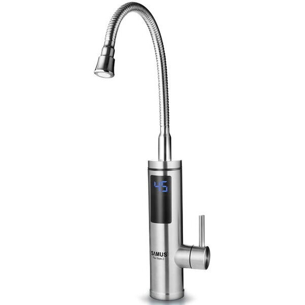 Robinet Electric Samus Flex Style 2 330W Carcasa Inox IPX4 Argintiu ...