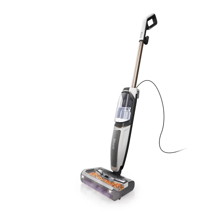 Mop Electric cu Abur Shark SteamPickUp 3-in-1 SD200EU Rezervor Apa 0.42L Cablu 8.2M Putere 1230W Alb