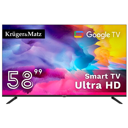 Google SMART TV 58 INCH 147CM H265 HEVC KRUGER&MATZ