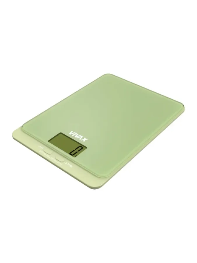Cantar de bucătărie Vivax KS-502G, Ecran digital, 5 Kg, Sticlă, Verde — imaginea 3