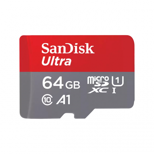 Card de Memorie 64GB microSDXC Clasa 10 + Adaptor SD