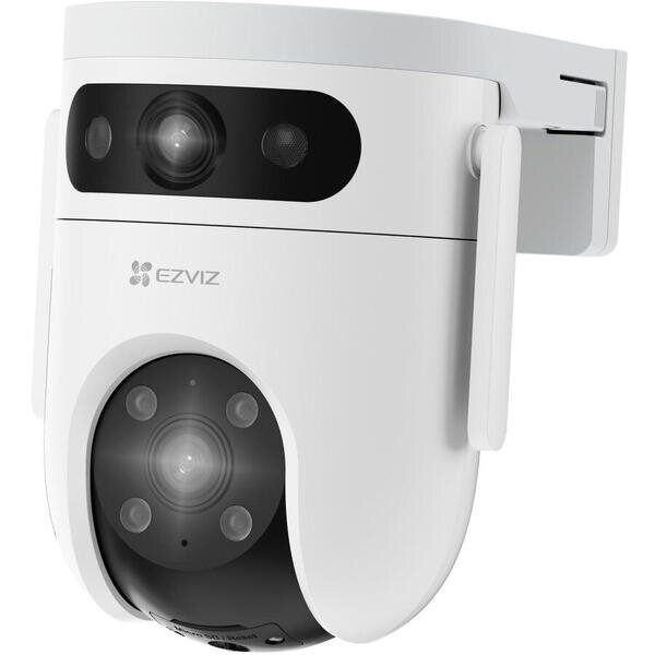 Camera de Supraveghere H9c cu Lentila Duala IP Wi-Fi 3MP 2.8-6mm 2.4GHz IR/Lumina Alba 30m Sirena Microfon Alb