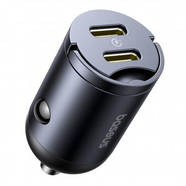 Incarcator Auto Tiny Star C00035001121-03 Porturi 2x USB-C 30W 3A Negru