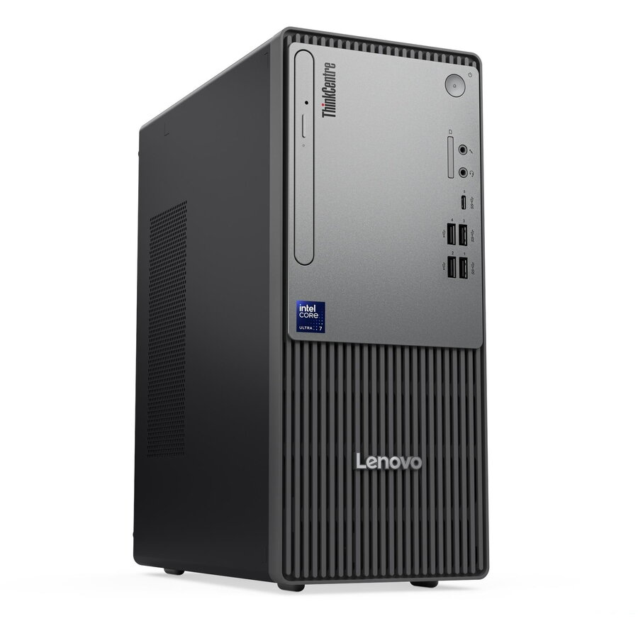 Sistem desktop ThinkCentre Neo 50t Gen 6 Intel Core Ultra 5 225 16GB 512GB SSD PCIe Windows 11 Pro Black