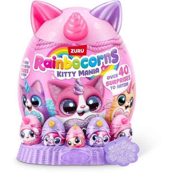 Jucarie Plus Rainbocorns Eggzania Kitty Mania Model Aleatoriu 1 Bucata Varsta +3 Ani Multicolor