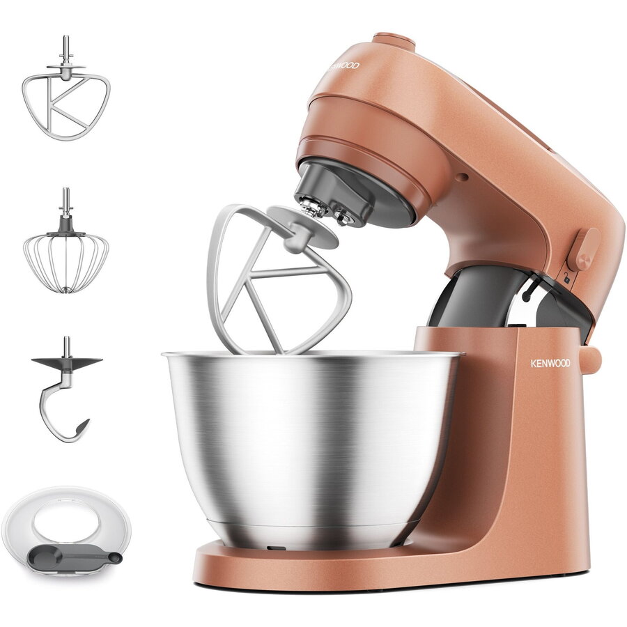 Robot de Bucătărie Kenwood KZM35.000RD Vas Inox 4L 6 Trepte de Viteza + Pulse 800W Clay Red