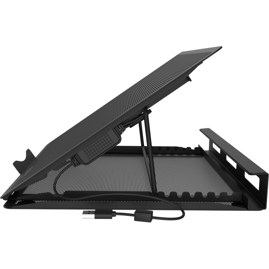 Stand Cooler pentru Laptop Natec TERN 2 PLUS Maxim 17.3Inch Înălțime Reglabilă 2 Ventilatoare 80MM Negru — imaginea 6