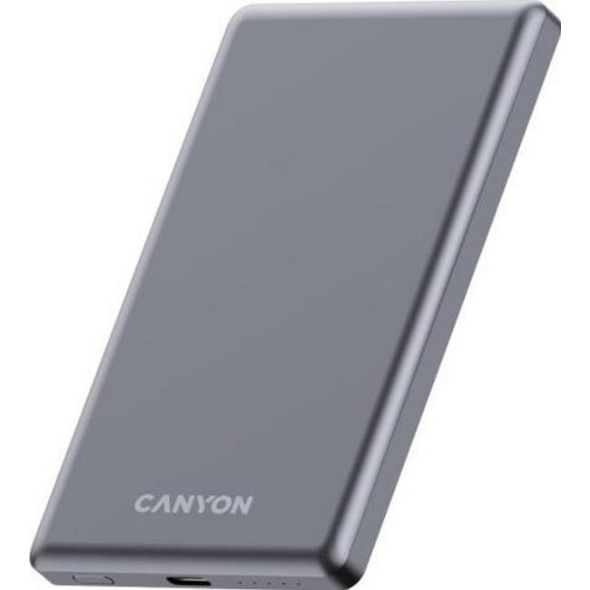 Baterie Externa Canyon OnPower 505 Slim MagSafe 5000mAh PD 20W Gri