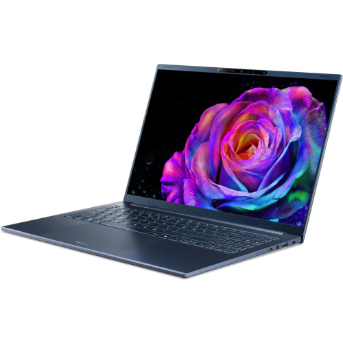 Laptop Acer Swift Go 16 AI OLED 16 inch AMD Ryzen AI 5 430 16GB 512GB SSD Windows 11 Home Steam Blue — imaginea 4