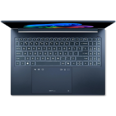 Laptop Acer Swift Go 16 AI OLED 16 inch AMD Ryzen AI 5 430 16GB 512GB SSD Windows 11 Home Steam Blue — imaginea 5
