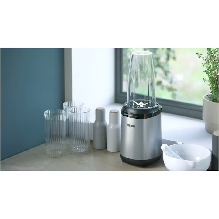 Blender Philips HR2764/00 Seria 5000 800W Tehnologia și Lame ProBlend Plus Lame Detasabile Pahar de 700 ml cu Capac Negru/Argintiu — imaginea 4